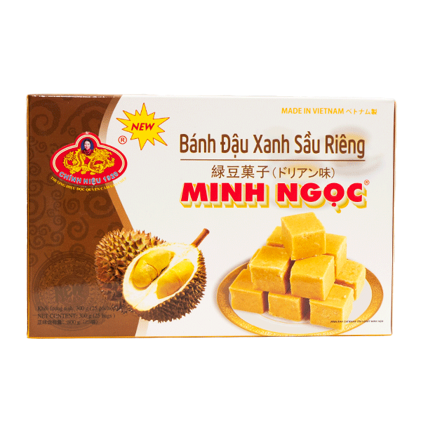 Durian Green Bean Cake (Bánh Đậu Xanh Sầu Riêng) 44 x 10.5 Oz