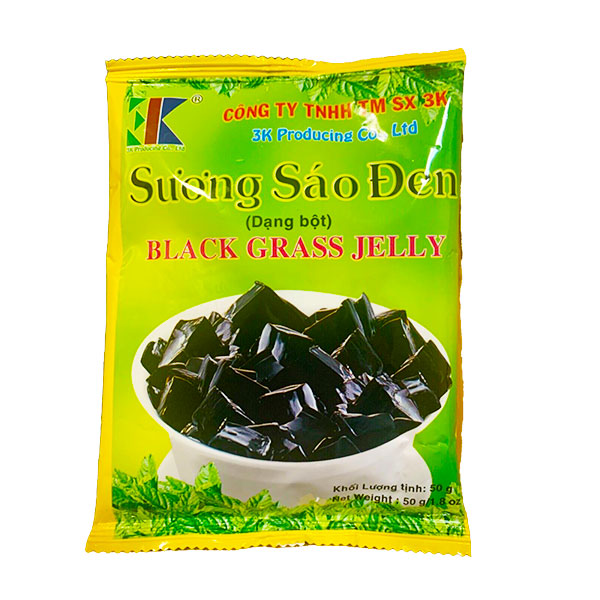 Black Grass Jelly (Sương Sáo Đen) 60 Bags x 1.75 Oz