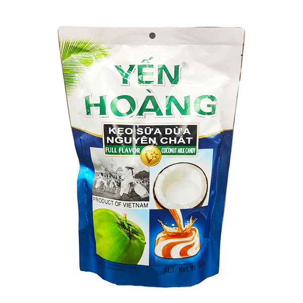 Yến Hoàng Coconut Milk Candy (40 Bags x 7 Oz)