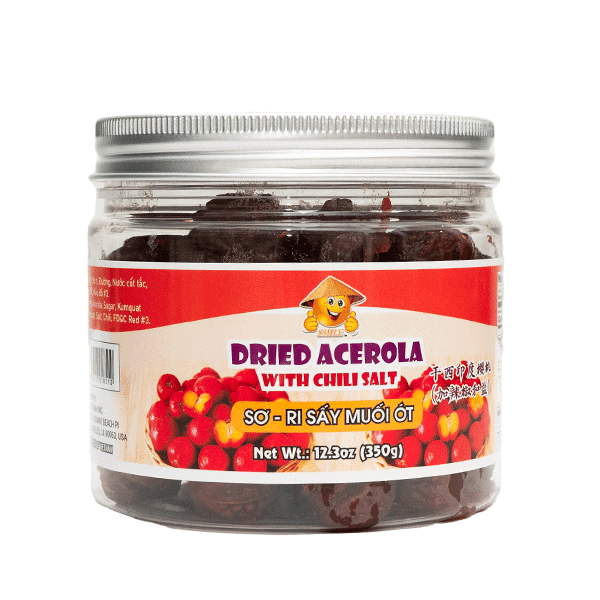 Dried Acerola Chili Salt (Sơ Ri Sấy Muối Ớt) 24 x 12.3 Oz