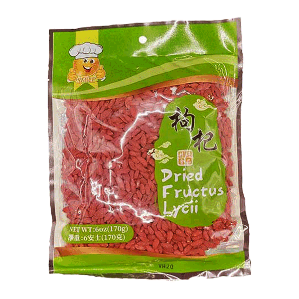 Smile Dried Fructus Lycii - Kỷ Tử Khô (50 Bags x 6 Oz)