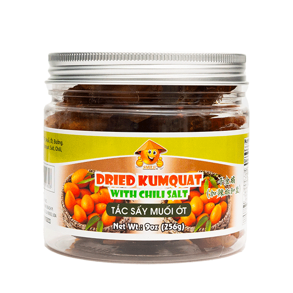 Dried Kumquat Chili Salt (Tắc Sấy Muối Ớt) 24 x 9 Oz