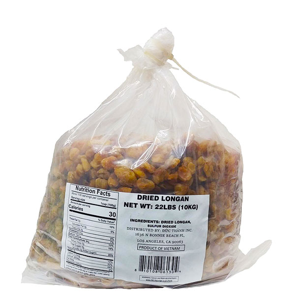 Dried Longan Meat (Nhãn Nhục) 22 Lb