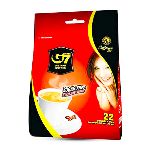 Trung Nguyên G7 Coffee Collagen Added & Sugar Free 24 x 22' x 16G