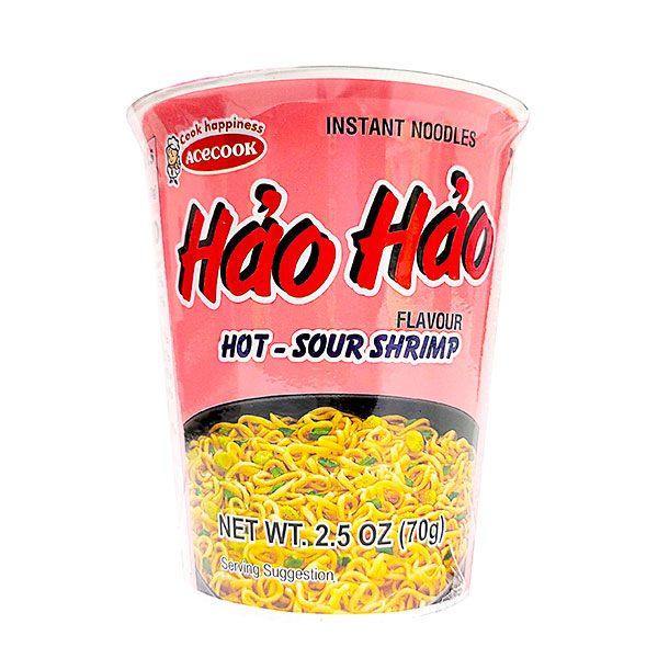 Acecook Hao Hao Sour Hot Shrimp Cup 12 × 2.5 Oz