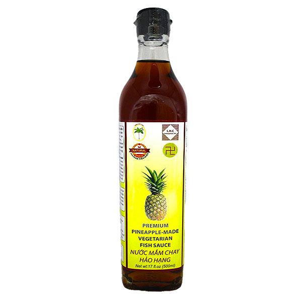 Premium Pineapple-Made Vegetarian Fish Sauce (Nước Mắm Chay Hảo Hạng) 12 x 500ml