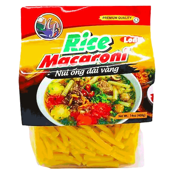 NP Rice Macaroni Long Yellow - Nui Ống Dài Vàng NP