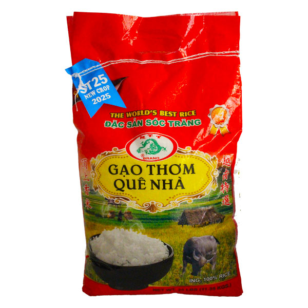 ST25 Vietnamese Jasmine Rice 2025 (Gạo ST25 2025) 50lbs