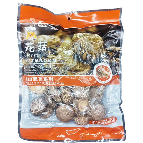 Dried Mushroom Hua Qu 4-5cm (Nấm Hương Sấy Khô) 30 bags x 6 Oz