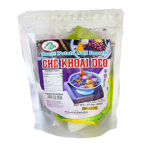 MTT Sweet Potato Ball Dessert - Chè Khoai Dẻo MTT (24 x 17.5 Oz)