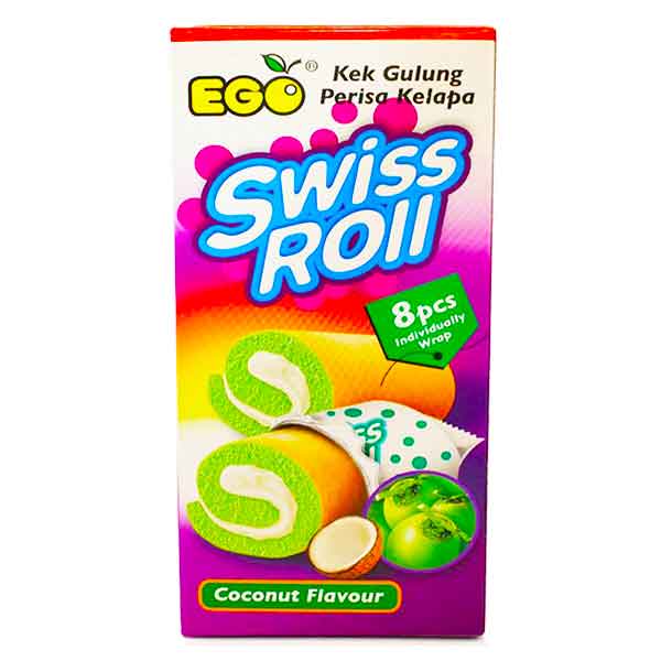 Ego Swiss Roll Coconut Flavour Box 24 x 6.2 Oz