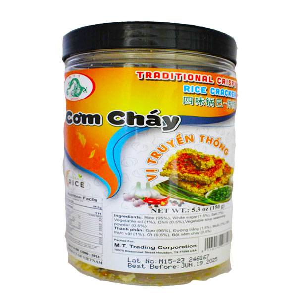 MTT Traditional Crispy Rice Cracker - Cơm Cháy Vị Truyền Thống MTT (24 x 5.3 Oz)