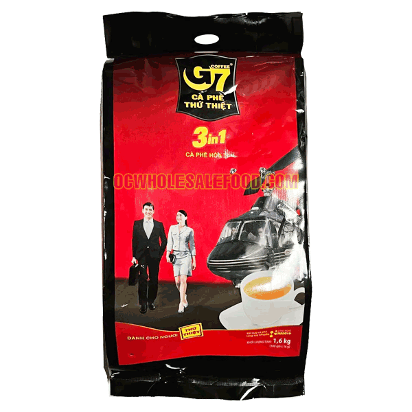 Trung Nguyen G7 3-in-1 Instant Premium Vietnamese Coffee - Cà Phê Thứ Thiệt (5 x 100' x 16g)