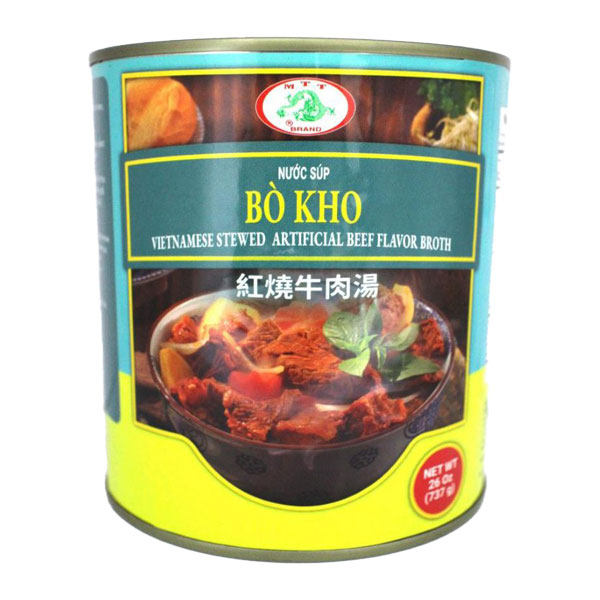 Beef Flavor Broth (Nước Súp Bò Kho) 12 x 25 Oz