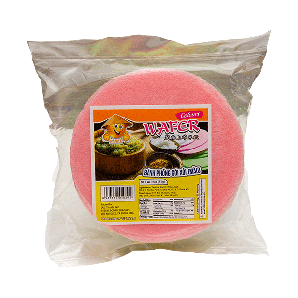 Wafer Color (Bánh Phồng Gói Xôi) 30 x 2 Oz