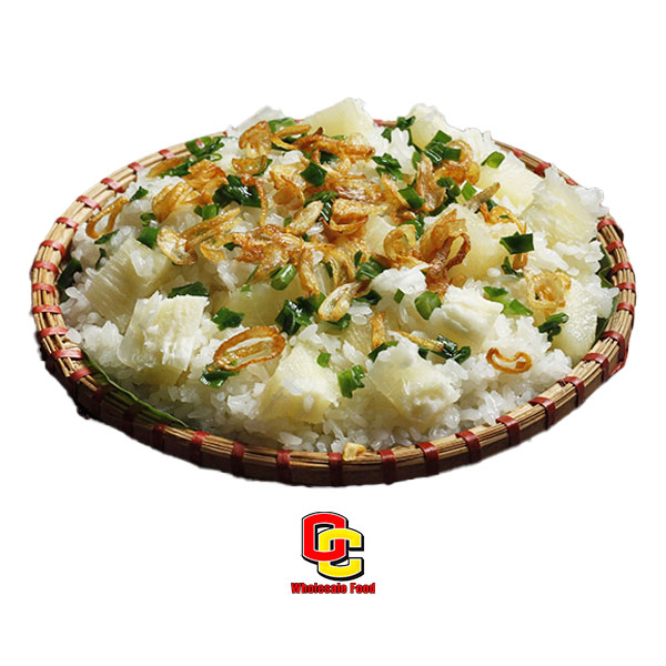 Frozen Sticky Rice Cassava & Onion (Xôi Sắn Mỡ Hành) 22 x 16 Oz