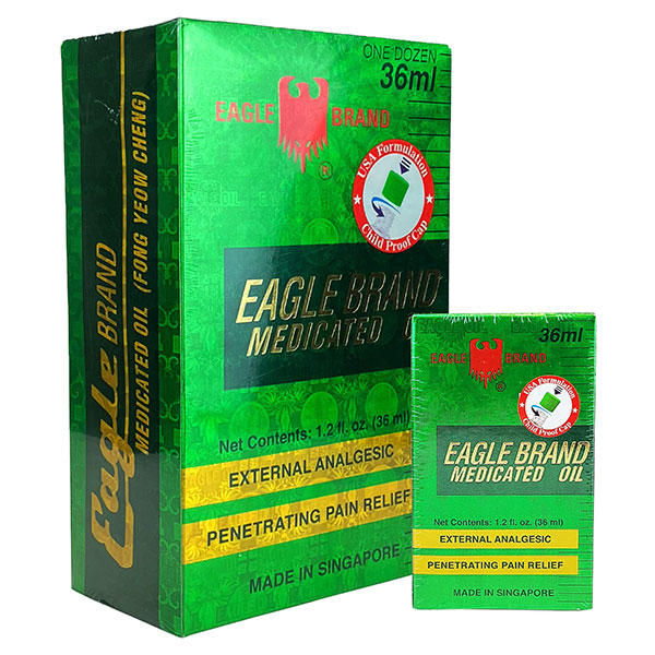 Eagle Brand Medicated Oil 36 mL (12 Packs)