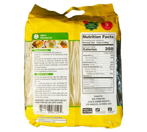 Rice Vermicelli (Bún Bò Huế) 20 x 32 Oz