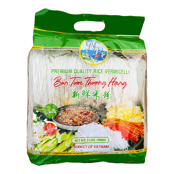 Premium Quality Rice Vermicelli (Bún Tươi Thượng Hạng) 18 x 32 Oz