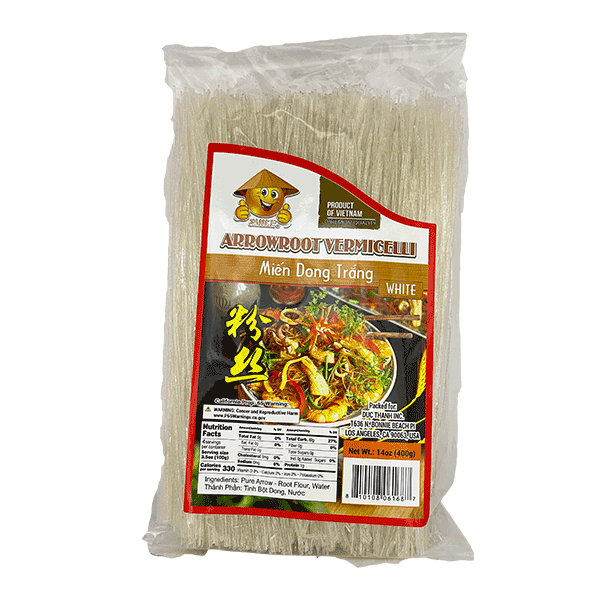 Smile Arrowroot Vermicelli - Miến Dong Trắng Smile (20 x 14 Oz)