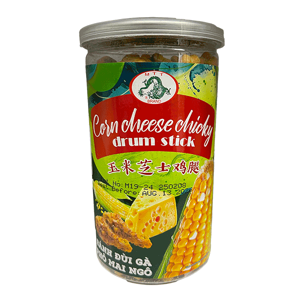 Corn Cheese Chicky Drum Stick (Bánh Đùi Gà Pho Mai Bắp) 24 x 8.2 Oz [#915]