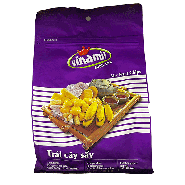 Vinamit Mixed Fruit Chips (Trái Cây Sấy) 10 x 17.5 Oz