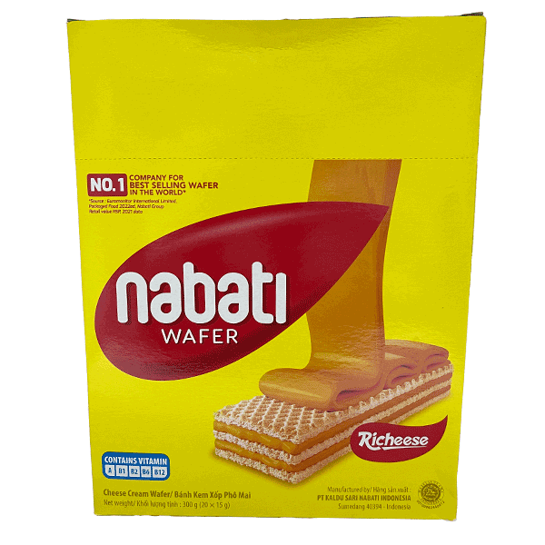 Wafer Nabati Cheese (Bánh Kem Xốp Pho Mai) 6 x 20 x 16g [#297]