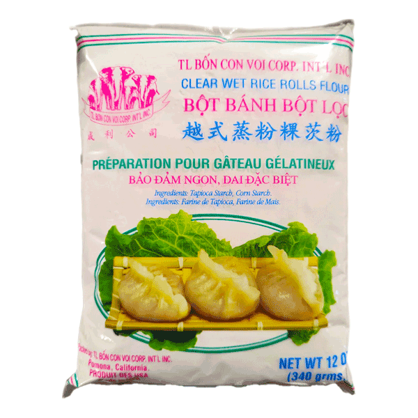 TL Bon Con Voi Corp (Clear Wet Rice Rolls Flour - Bột Bánh Bột Lọc)