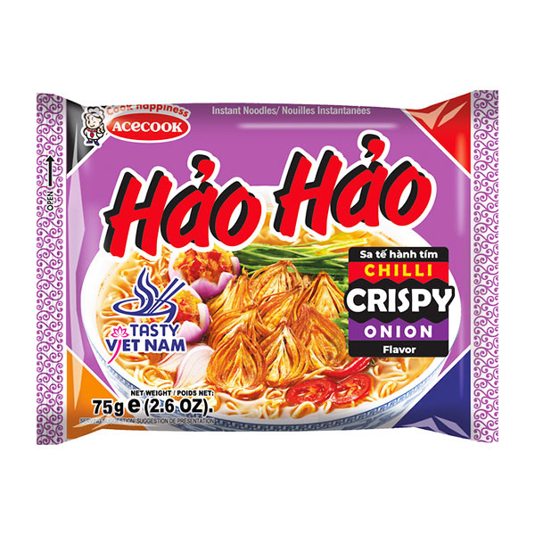 Hao Hao Instant Noodles Chilli Crispy Onion