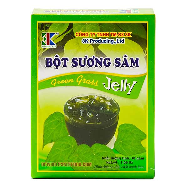 3K Foods Green Grass Jelly - Bột Sương Sâm 3K