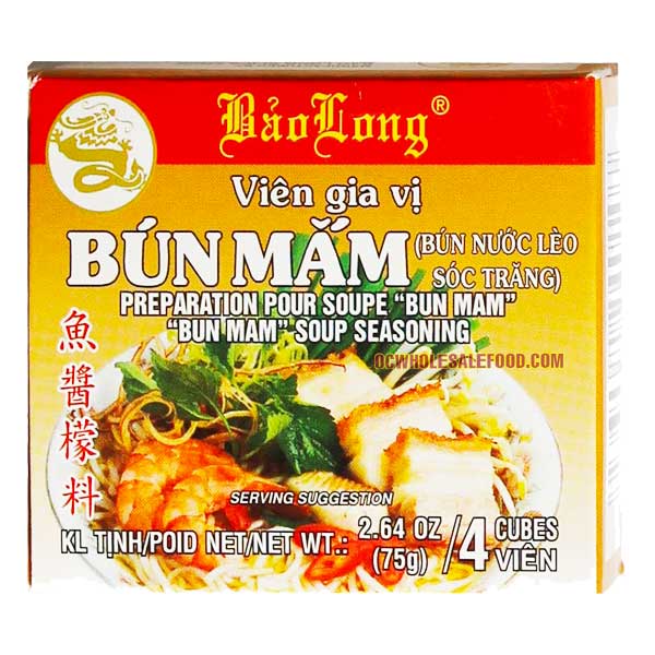 Bao Long Bun Mam Seasoning - Viên Gia Vị Bún Mắm Bảo Long