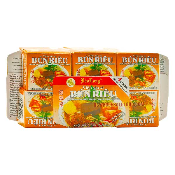 Bao Long Bun Rieu Soup Seasoning - Viên Gia Vị Bún Riêu Bảo Long