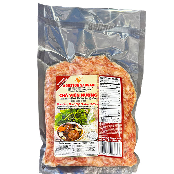 Houston Sausage Pork Patties For Grilling - Chả Viên Nướng Houston Sausage