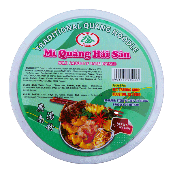 MTT Mi Quang Noodle Soup - Mì Quảng Ăn Liền MTT (12 x 12.7 Oz)