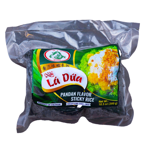 MTT Sticky Rice Pandan Flavor - Xôi Lá Dứa MTT (32 x 10.5 Oz)