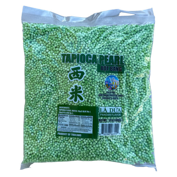 NP Tapioca Pearl Pandan - Bột Báng Lá Dứa NP