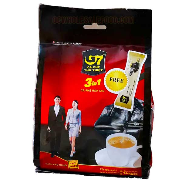 Trung Nguyen G7 3-in-1 Instant Premium Vietnamese Coffee - Cà Phê Thứ Thiệt (24 x 20' x 16g)