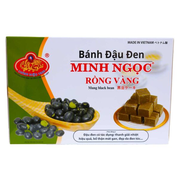 Minh Ngoc Black Bean Cake - Bánh Đậu Đen Rồng Vàng Minh Ngọc (44 x 10.5 Oz) - Image 2