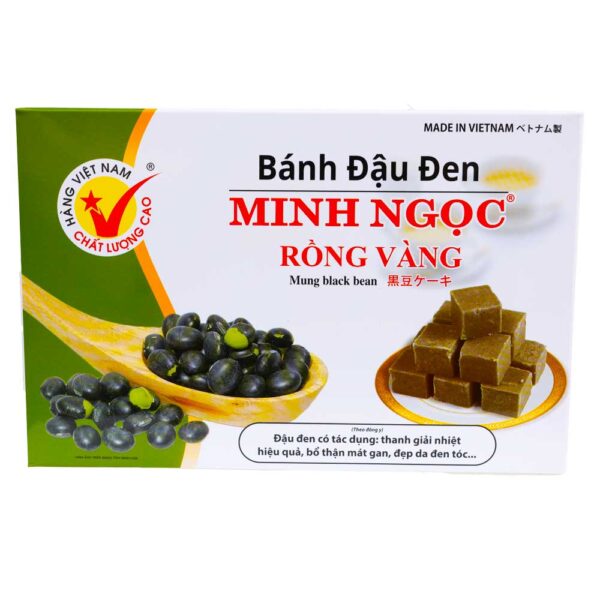 Minh Ngoc Black Bean Cake - Bánh Đậu Đen Rồng Vàng Minh Ngọc (44 x 10.5 Oz)