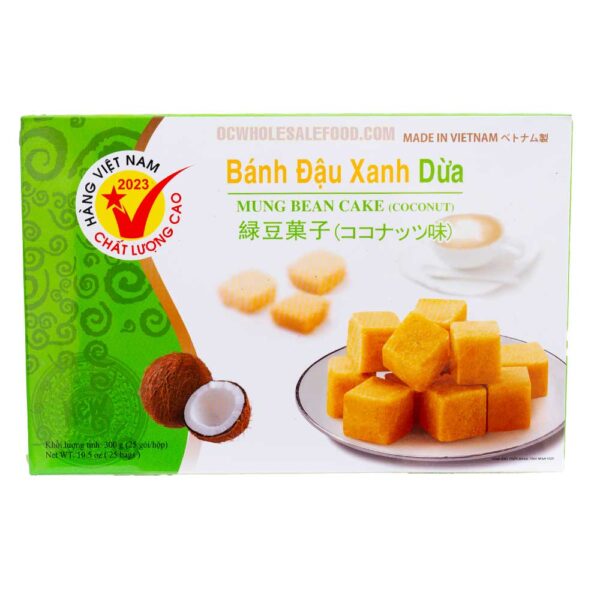 Minh Ngoc Mung Bean Cake Coconut - Bánh Đậu Xanh Dừa Minh Ngọc (44 x 10.5 Oz) - Image 2