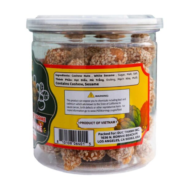 Smile Cashew with Sesame - Hạt Điều Mè (30 x 4.6 Oz) - Image 2