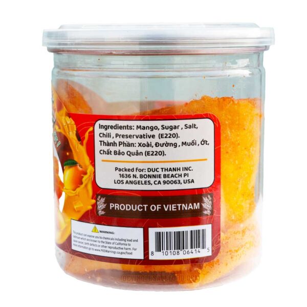 Smile Dried Mango with Chili and Salt - Xoài Sấy Dẻo Muối Ớt (30 x 5.3 Oz) - Image 2